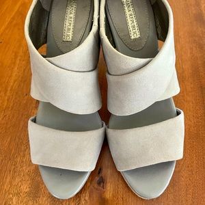 Banana Republic Sexy suede sandals in taupe